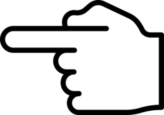 Pointing Left Tracing Svg Vector, Free Vectors File